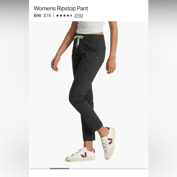 Vuori Womens Ripstop Pants Size Small Dusty Rose / Mauve - Picture 12 of 13